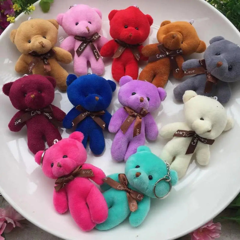 KIT DE 12 CHAVEIROS DE URSO DE PELÚCIA PINGENTE❤️🧸