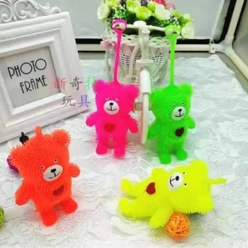 Ursinho Com Coração e Led Squishy Macio🧸