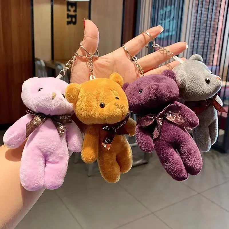 KIT DE 12 CHAVEIROS DE URSO DE PELÚCIA PINGENTE❤️🧸