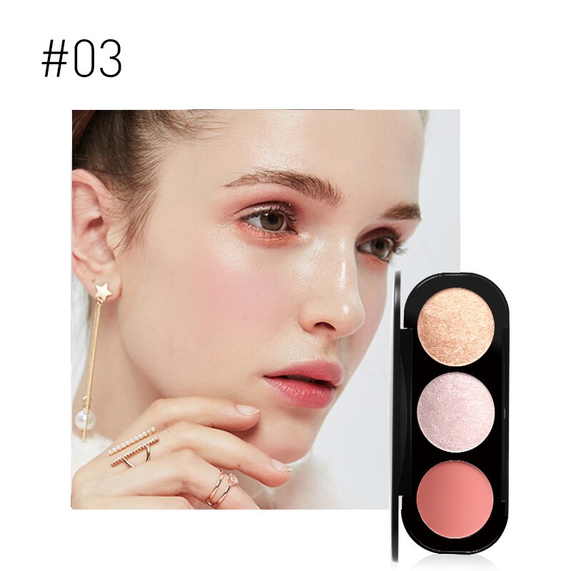 Paleta de Iluminador Focallure - 3 Cores