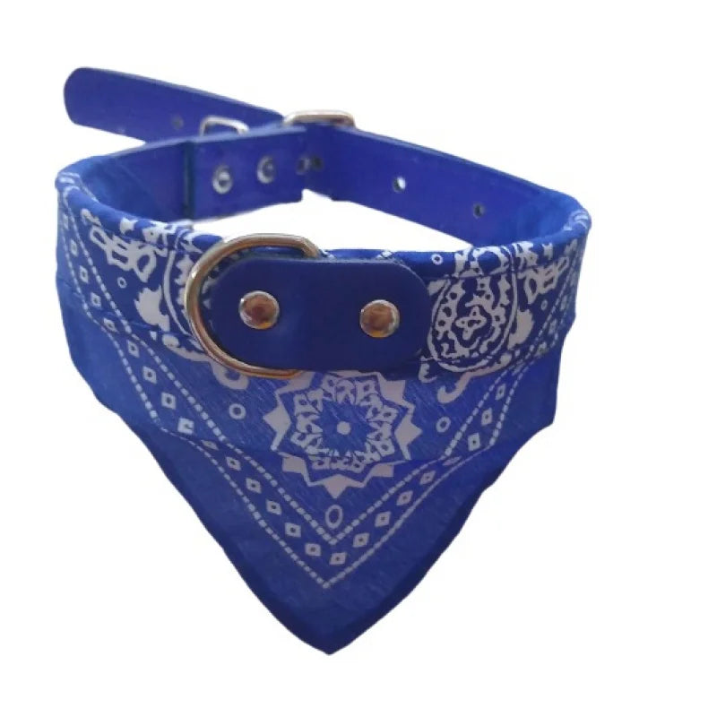 Pet Coleira Colar com Lenço Bandana Ajustável Cães E Gatos