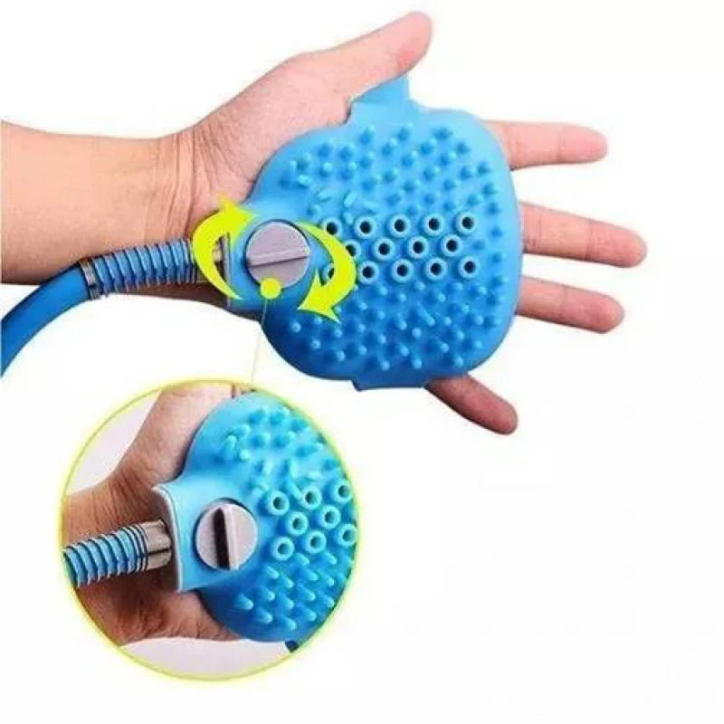 Luva massageadora de mangueira de silicone para Pets