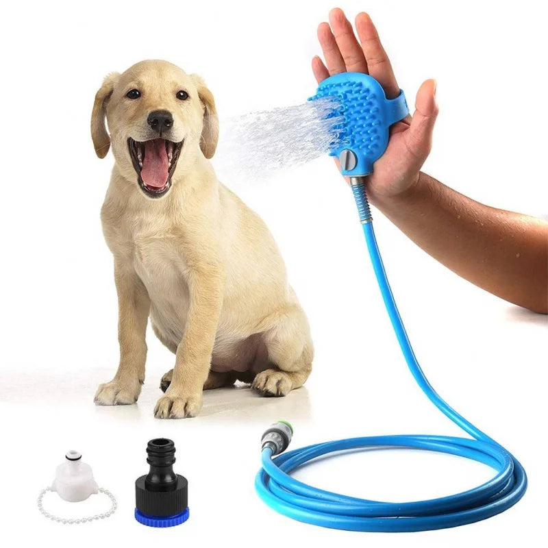 Luva massageadora de mangueira de silicone para Pets