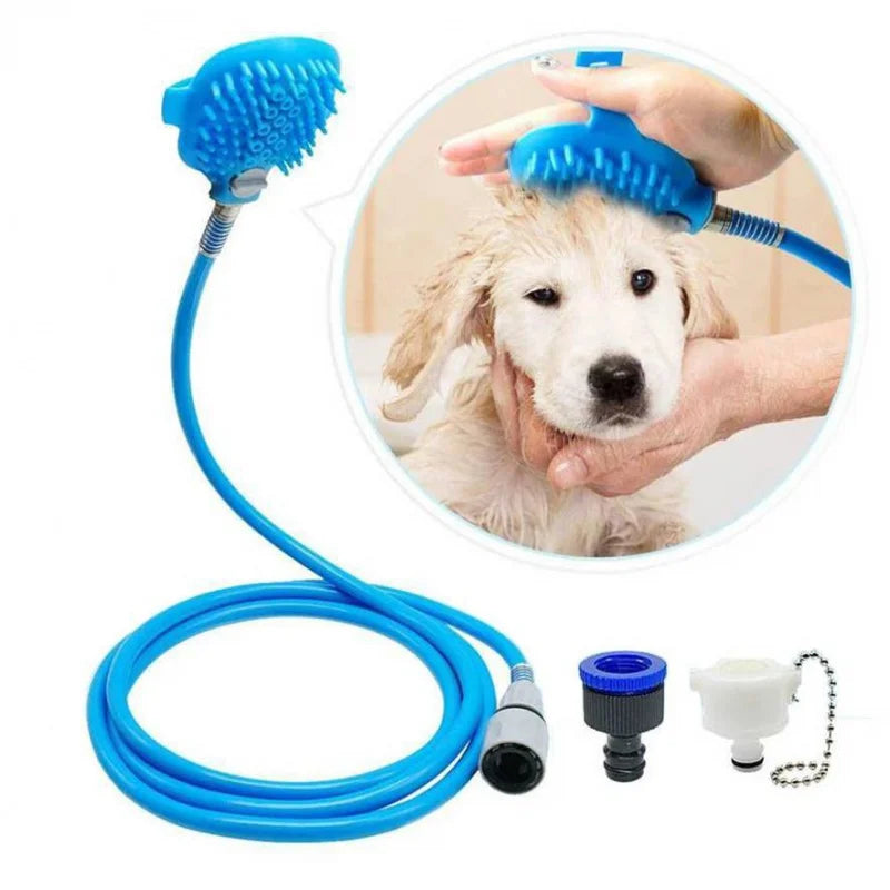 Luva massageadora de mangueira de silicone para Pets